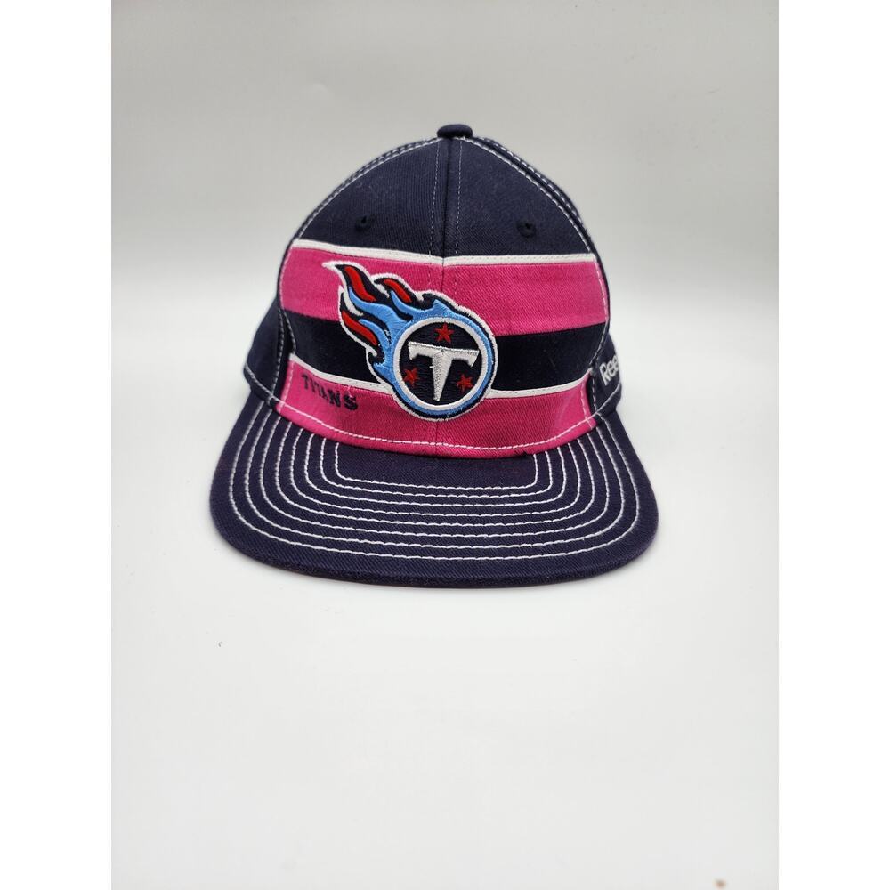 Tennessee Titans Reebok Flex Fitted L-XL Hat Breast Cancer Awareness‎